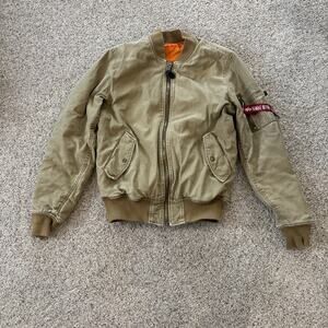 Alpha Industries MA-1 Bomber Jacket Men’s Size Small Military